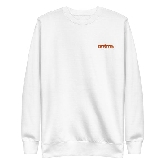 antrm. embroidered logo crew neck